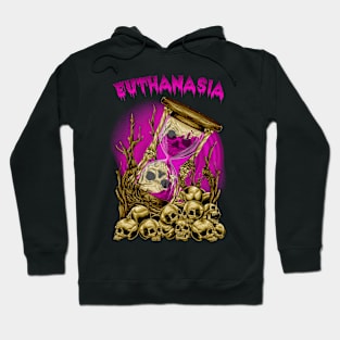 Purple Skull Hourglass Hoodie